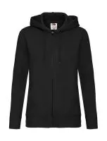 Premium Kapucnis felső Sweat Jacket Lady-Fit Black