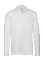 Premium Long Sleeve Polo Fehér
