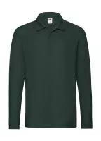 Premium Long Sleeve Polo Forest Green