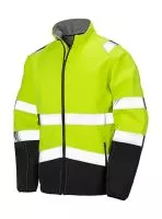 Printable Safety Softshell Fluorescent Yellow/Black