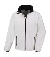 Printable Softshell Jacket White/Black
