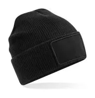 Removable Patch Thinsulate™ Beanie Black
