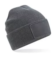 Removable Patch Thinsulate™ Beanie Graphite Grey