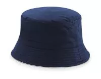Reversible Bucket Hat French Navy/White