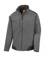 Ripstop Softshell Work Jacket Grey/Black