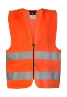 Safety Zipper Vest for Kids "Aalborg" Narancssárga
