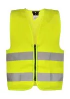 Safety Zipper Vest for Kids "Aalborg" Sárga