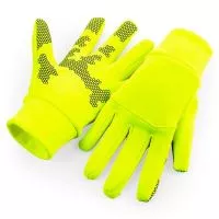 Softshell Sports Tech Gloves Fluorescent Yellow