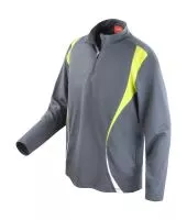 Spiro Trial Training Top Charcoal/Lime/White