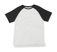 Superstar Short Sleeve Baseball T Washed White/Charcoal Grey Melange