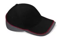 Teamwear Competition Cap Black/Graphite Grey/Classic Red