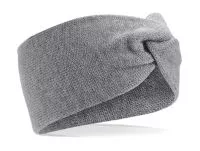 Twist Knit Headband Grey Marl