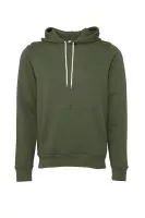 Unisex Poly-Cotton Pullover Hoodie Military Green