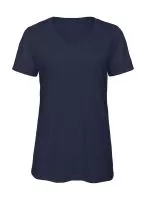V Triblend/women T-Shirt Heather Navy