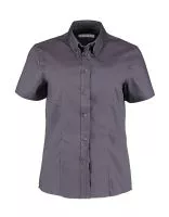 Women`s Tailored Fit Premium Oxford Shirt SSL Charcoal