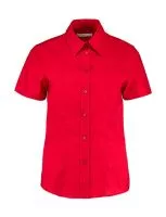 Women`s Tailored Fit Workwear Oxford Shirt SSL Piros