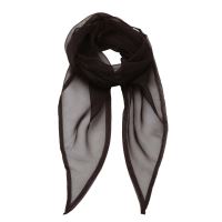 'COLOURS COLLECTION' PLAIN CHIFFON SCARF Brown