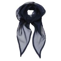 'COLOURS COLLECTION' PLAIN CHIFFON SCARF Navy