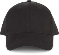 6 PANELS ORGANIC COTTON CAP Black