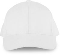 6 PANELS ORGANIC COTTON CAP White