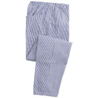 CHEF'S PULL-ON TROUSERS Navy/White Check
