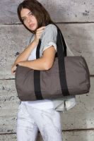 COTTON CANVAS HOLD-ALL BAG Grey/Black