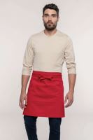 COTTON MID-LENGTH APRON Red