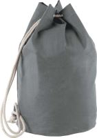 COTTON SAILOR-STYLE BAG WITH DRAWSTRING Grey