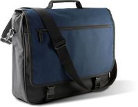 DOCUMENT BAG WITH FRONT FLAP Black/Navy