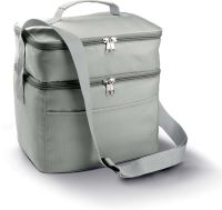 DOUBLE COMPARTMENT COOLER BAG Light Grey