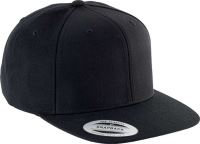 FLAT PEAK CAP - 6 PANELS Black/Black