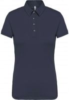 LADIES' SHORT SLEEVED JERSEY POLO SHIRT Navy