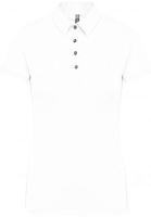 LADIES' SHORT SLEEVED JERSEY POLO SHIRT White
