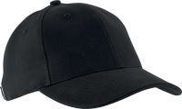 ORLANDO - OEKOTEX CERTIFIED 6 PANEL CAP Black/Black
