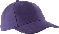 ORLANDO - OEKOTEX CERTIFIED 6 PANEL CAP Purple/Dark Grey