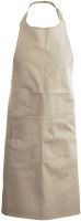 POLYESTER COTTON APRON WITH POCKET Beige