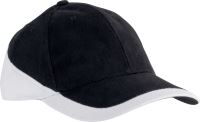 RACING - TWO-TONE 6 PANEL CAP Black/White