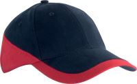 RACING - TWO-TONE 6 PANEL CAP Navy/Red
