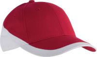 RACING - TWO-TONE 6 PANEL CAP Red/White