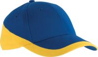 RACING - TWO-TONE 6 PANEL CAP Royal Blue/Yellow