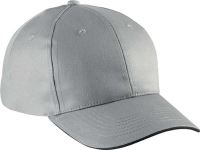 SANDWICH PEAK CAP - 6 PANELS Light Grey/Dark Grey