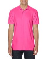 SOFTSTYLE® ADULT DOUBLE PIQUÉ POLO Heliconia