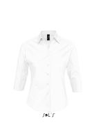 SOL'S EFFECT - 3/4 SLEEVE STRETCH WOMEN'S SHIRT White