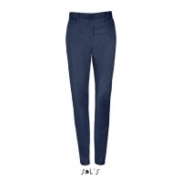 SOL'S JARED WOMEN - SATIN STRETCH TROUSERS French Navy