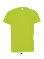 SOL'S SPORTY KIDS - RAGLAN-SLEEVED T-SHIRT Neon Green