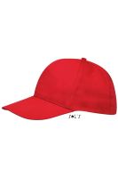 SOL'S SUNNY - FIVE PANEL CAP Red