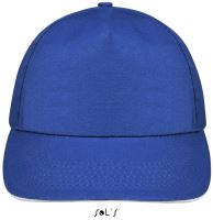 SOL'S SUNNY - FIVE PANEL CAP Royal Blue/White