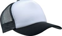 TRUCKER MESH CAP - 5 PANELS White/Black
