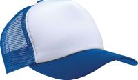 TRUCKER MESH CAP - 5 PANELS White/Royal Blue